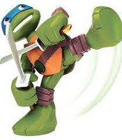 FIGURA ELECTRONICA TORTUGAS NINJA HALF SHELL HEROES LEO BOXEADOR 33 CM