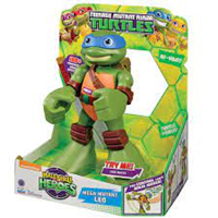 FIGURA ELECTRONICA TORTUGAS NINJA HALF SHELL HEROES LEO BOXEADOR 33 CM