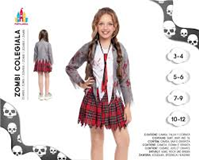 ZOMBIE COLEGIANA 7-9 AÑOS 