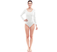 MAILLOT ADULTO MANGA LARGA BLANCO  T L