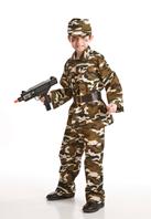 DISFRAZ INFANTIL MILITAR T-P6-7 AÑOS