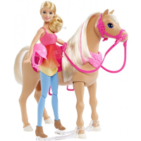 MUÑECA BARBIE Y SU CABALLO BAILARÍN CANTA 3 CANCIONES