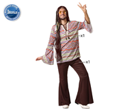 DISFRAZ HIPPIE M-L