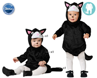 DISFRAZ GATO NEGRO UNISEX BEBÉ12-24 MESES