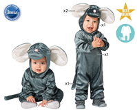 DISFRAZ RATON UNISEX BEBÉ GRIS  6-12 MESES