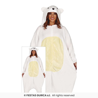 DISFRAZ ADULTO Kigurumimi oso polar T-M