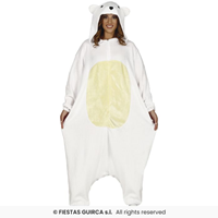 DISFRAZ ADULTO Kigurumimi oso polar T-M