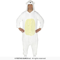 DISFRAZ ADULTO Kigurumimi oso polar T-M