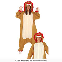 DISFRAZ ADULTO PIJAMA Kigurumimi león T L