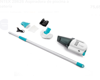 INTEX 28626 Aspiradora de piscina a batería